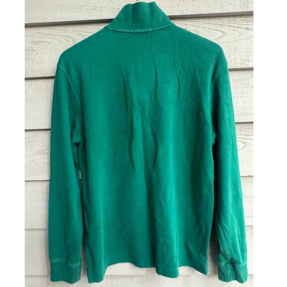 Polo Ralph Lauren Green Estate Rib 1/4 Zip Cotton Sweater Men’s Medium - Picture 10 of 10
